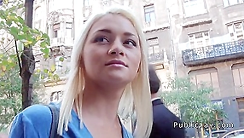 Blonde Russian nurse sucked and fucked in public Blonde Russian nurse sucked and fucked in public