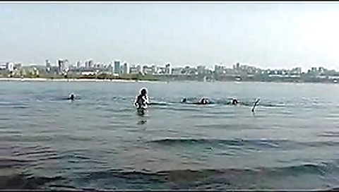 Fishing at the local lake with Russian nude chicks Fishing at the local lake with Russian nude chicks