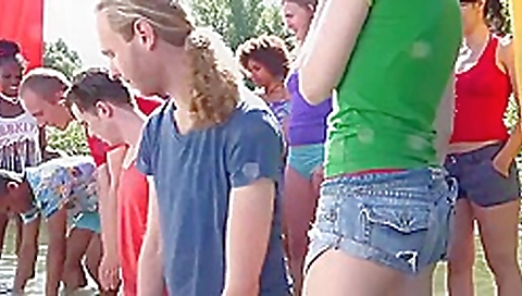 Nude battle between friends Nude battle between friends