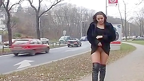 Fabulous flashing video with public scenes 4 Fabulous flashing video with public scenes 4
