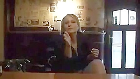 adorable blonde shows off and sucks in a pub adorable blonde shows off and sucks in a pub