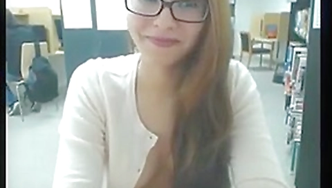 Hot cutie masturbating in the library 1 Hot cutie masturbating in the library 1