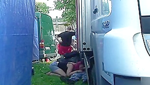 Down-time at a local music festival Down-time at a local music festival
