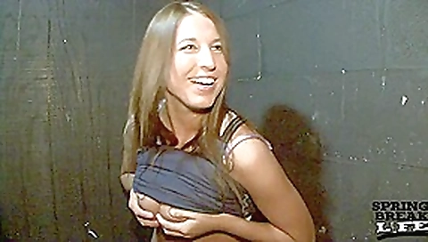 Hot Brunette Coed with Perfect Tits Masturbates in the Club Bathroom - SpringbreakLife Hot Brunette Coed with Perfect Tits Masturbates in the Club Bathroom - SpringbreakLife