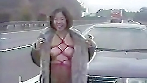 Japanese woman outside Japanese woman outside