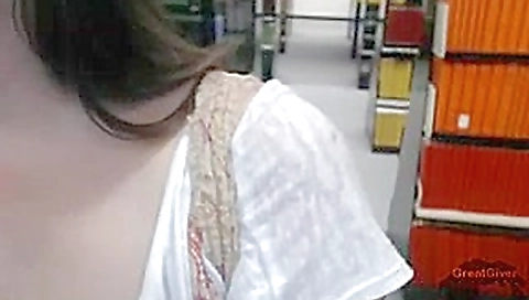 Sexy girl masturbating in a public library Sexy girl masturbating in a public library