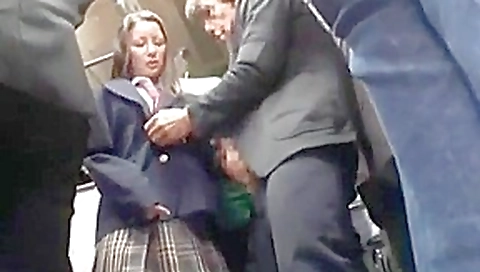 Cute japanese on train Cute japanese on train