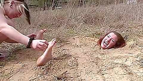 Buried and tickled Buried and tickled
