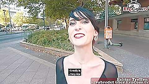 German skinny punk student teen 18+ public pick up street casting for EroCom Date POV German skinny punk student teen 18+ public pick up street casting for EroCom Date POV