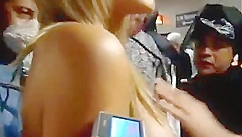 Lots of girls flashing their tits Lots of girls flashing their tits