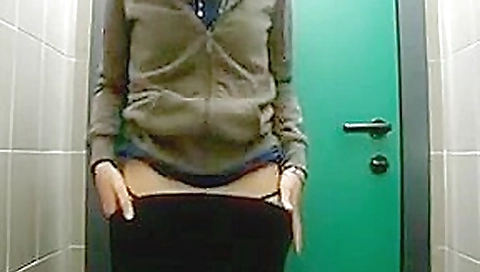 College girl masturbates in public bathroom College girl masturbates in public bathroom