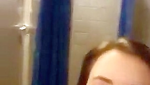 Woman strips and masturbates in public shower