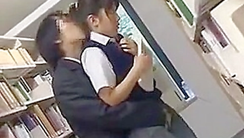 Innocent teen 18+ In The School Library Innocent teen 18+ In The School Library