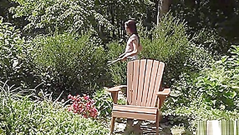Sexy Skinny Girl in Garden Sexy Skinny Girl in Garden