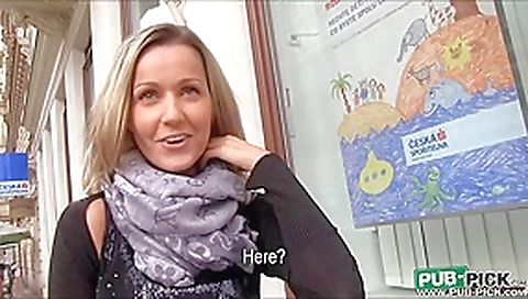 Busty blonde european amateur slut Blanka Grain offered up big cash to show off in public and gets fucked until she made Busty blonde european amateur slut Blanka Grain offered up big cash to show off in public and gets fucked until she made