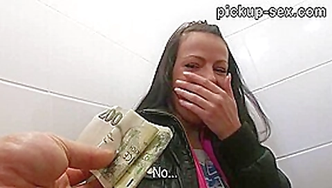 Eurobabe Kristyna banged and jizzed on her back in public toilet Eurobabe Kristyna banged and jizzed on her back in public toilet