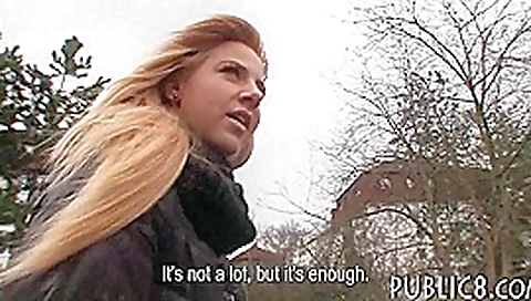 Eurobabe screwed up in public toilet for a chunk of cash Eurobabe screwed up in public toilet for a chunk of cash