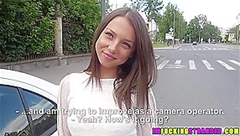 Slutty girl Foxy saved on the road by guy so they fuck outdoors for fun Slutty girl Foxy saved on the road by guy so they fuck outdoors for fun