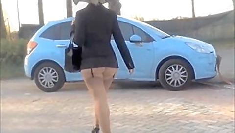 Lady walk andexciting sexy upskirt. Lady walk andexciting sexy upskirt.