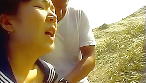 Busty Japanese gal gets things in her wet cunt  Busty Japanese gal gets things in her wet cunt