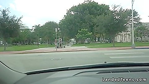 Busty blonde teen 18+ banging in the car in public Busty blonde teen 18+ banging in the car in public