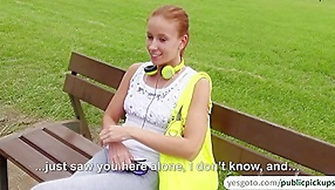 Sexy ginger hottie make quick cash from a quick fuck in public Sexy ginger hottie make quick cash from a quick fuck in public