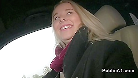 Natural blonde amateur fucks in the car pov in public Natural blonde amateur fucks in the car pov in public