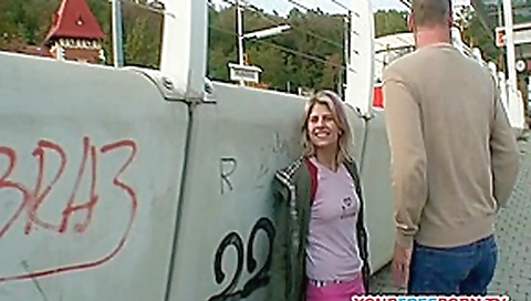 Chubby Blonde teen 18+ gets fucked by a stranger in public Chubby Blonde teen 18+ gets fucked by a stranger in public
