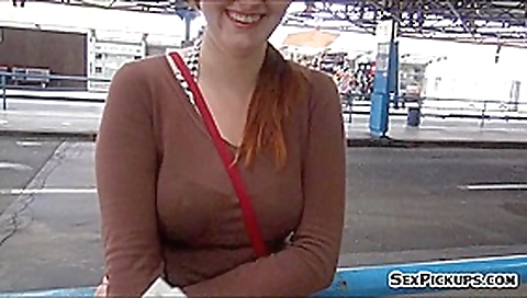 Busty redhead Czech slut nailed while waiting a bus Busty redhead Czech slut nailed while waiting a bus