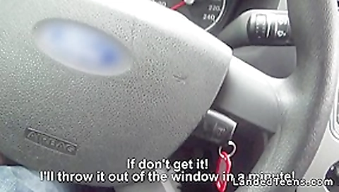 Leaned over teen 18+ giving blowjob and fucking in car Leaned over teen 18+ giving blowjob and fucking in car