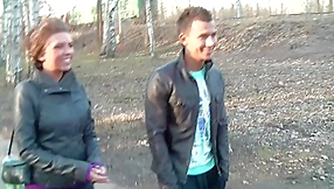 Ally in outdoor sex vid showing a sloppy blowjob Ally in outdoor sex vid showing a sloppy blowjob