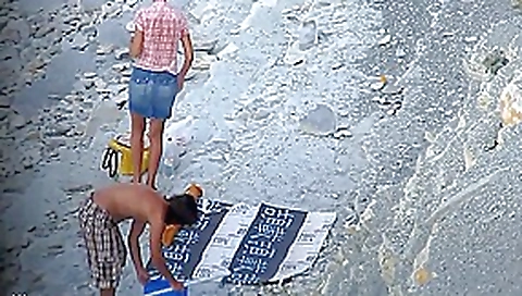 . Blowjobs on public beach . Blowjobs on public beach